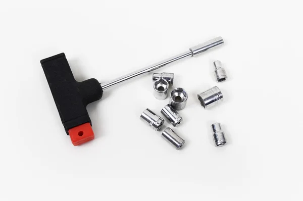 Screwdriver and bits set — Stock Photo, Image