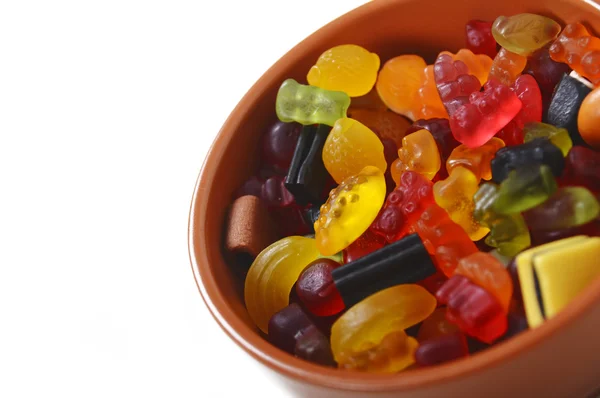 Assorted candy on a white background — Stock Photo, Image