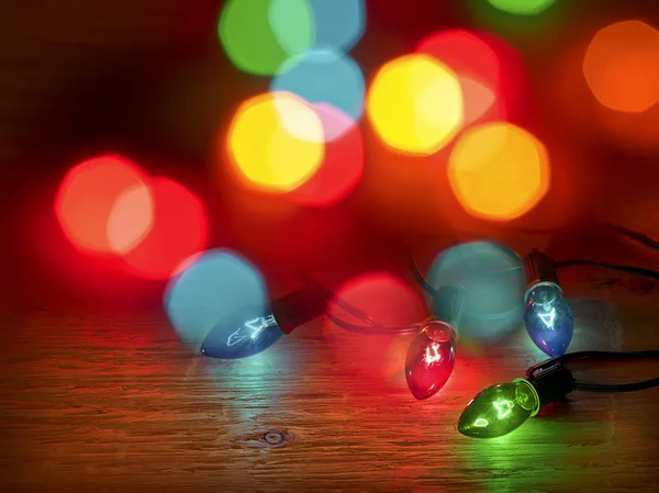 Vánoční osvětlení Stock Obrázky
