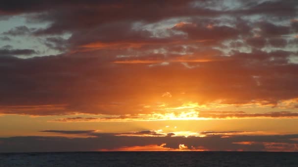 Восход солнца в раю — стоковое видео