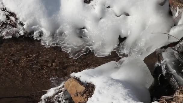 冰冷的河 — 图库视频影像