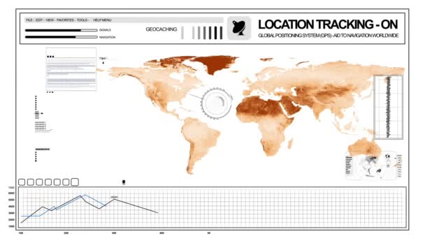 Vigilância GPS — Vídeo de Stock