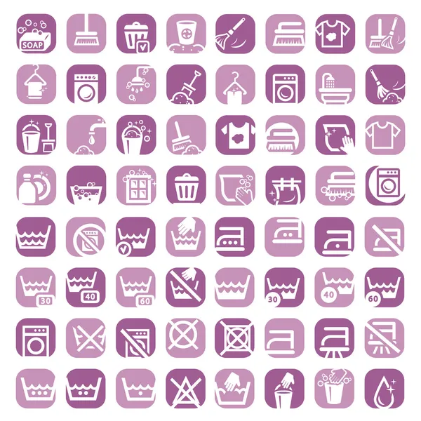 Big color cleaning icons — Stock Illustration Big color cleaning icons Royalty Free Stock Illustrations
