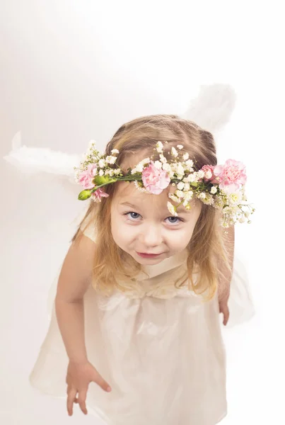 The girl an angel — Stock Photo, Image