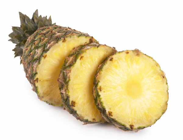 Fresh slice pineapple on white background — Stock Photo, Image