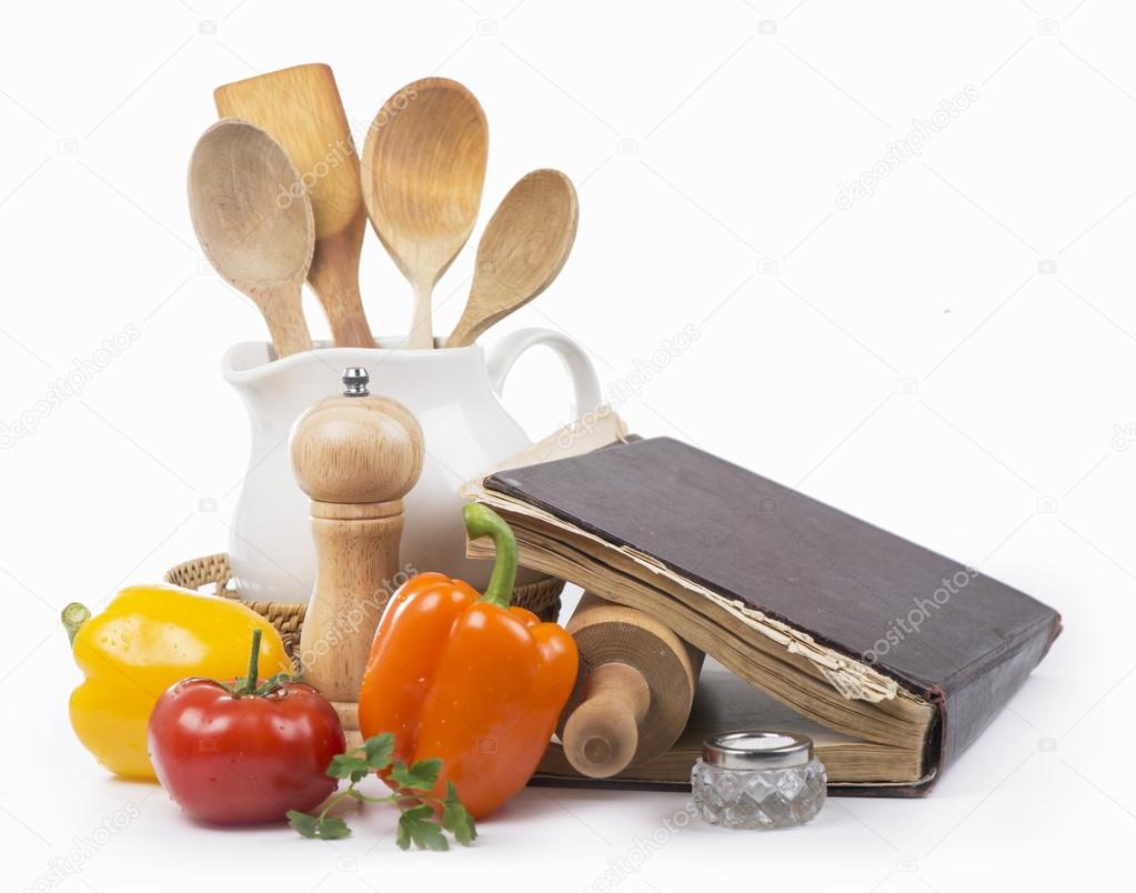 Recipe-book and rolling pin