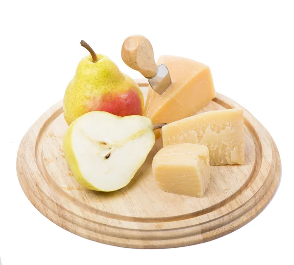 Cheese and fruit — Stock Photo, Image