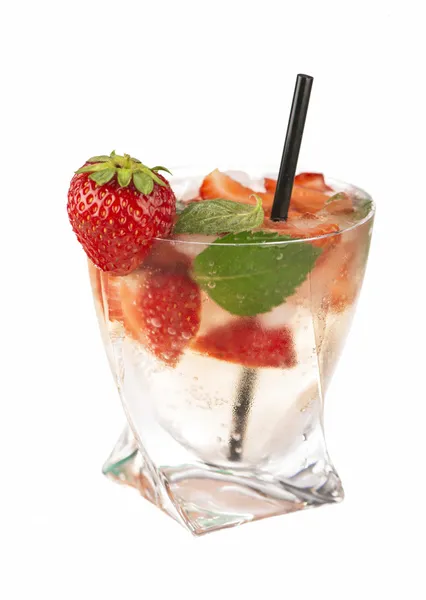 Cocktail alla fragola Mojito — Foto Stock