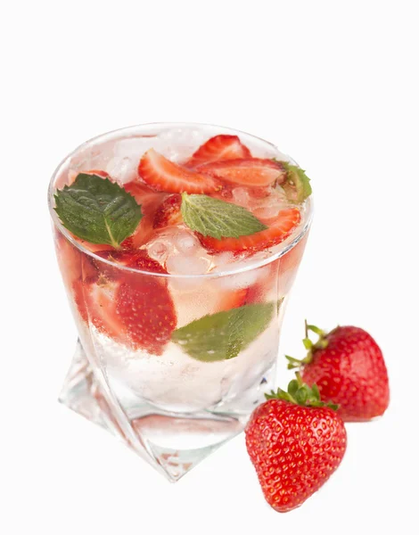 Strawberry mojito cocktail — Stock Photo, Image