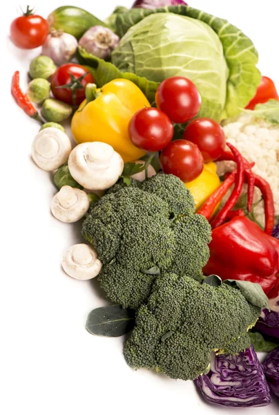 Samling av färska grönsaker — Stockfoto