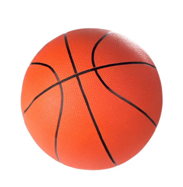 Pelota para juego en baloncesto de color naranja —  Fotos de Stock