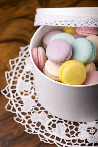 Pastel renk macaroons — Stok fotoğraf