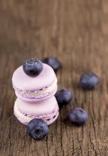 Primo piano di amaretti ai mirtilli — Foto Stock