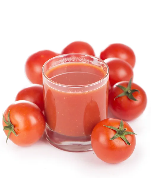Tomaten en tomatensap — Stockfoto