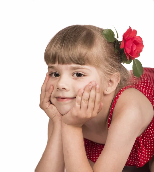 Menina criança bonita — Fotografia de Stock