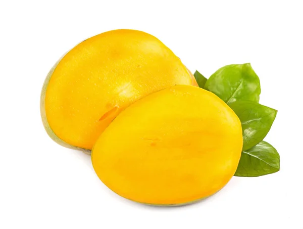 Owoce Słodkie Mango Białym Tle Białym Tle — Zdjęcie stockowe