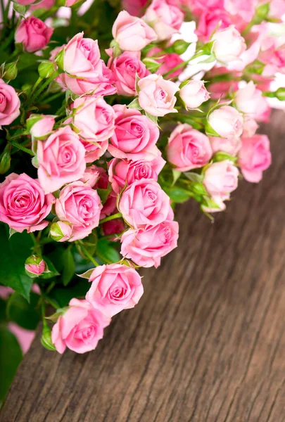 Beautiful Roses Bouquet Flowers Background — Stock Photo, Image