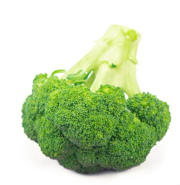 Frischer Grüner Brokkoli Auf Weißem Hintergrund — Stockfoto