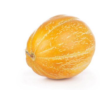 Beyaz arka plan üzerinde izole parça kesme kavun