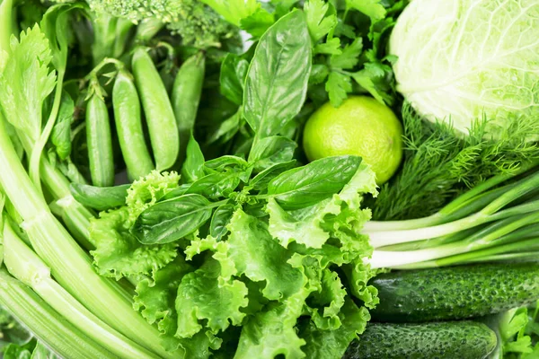 Фон Зелених Овочів Концепція Здорового Харчування — стокове фото