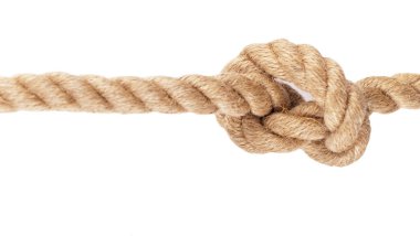ip ile resif beyaz zemin üzerine izole düğüm