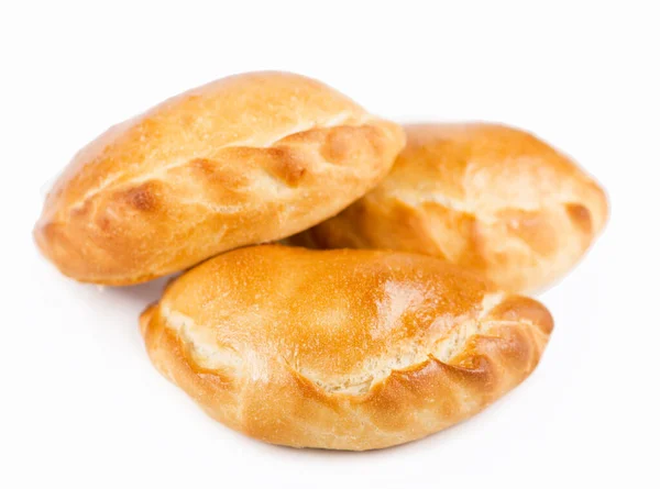 Süße Brötchen Sind Köstlich Auf Weißem Hintergrund — Stockfoto