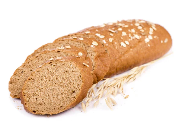 Pane Segale Saporito Isolato Sfondo Bianco — Foto Stock