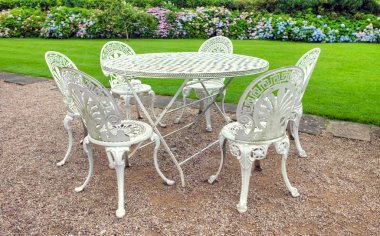 Vintage garden furniture clipart