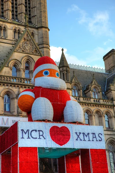 Tiempo de Navidad en Manchester, Reino Unido . — Foto de Stock