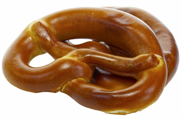 Pretzel isolati su bianco . — Foto Stock