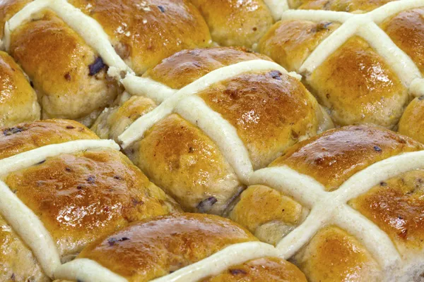 Hot cross buns. — Stock Photo, Image