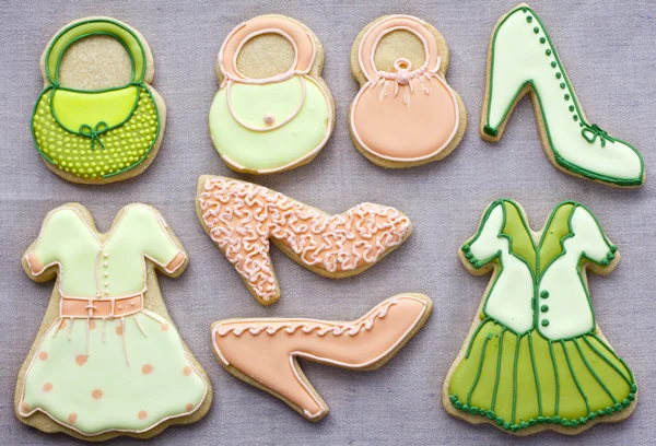 Iced fashion cookies. — Stock Photo, Image