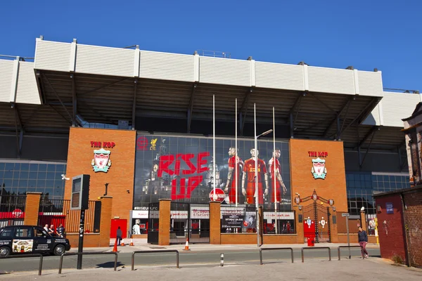 Stadion klub piłkarski Liverpool. — Zdjęcie stockowe