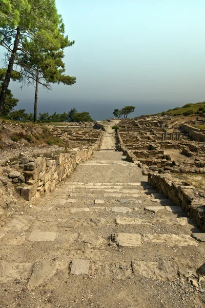 Αρχαία πόλη της Καμείρου στη Ρόδο, Ελλάδα. — Φωτογραφία Αρχείου