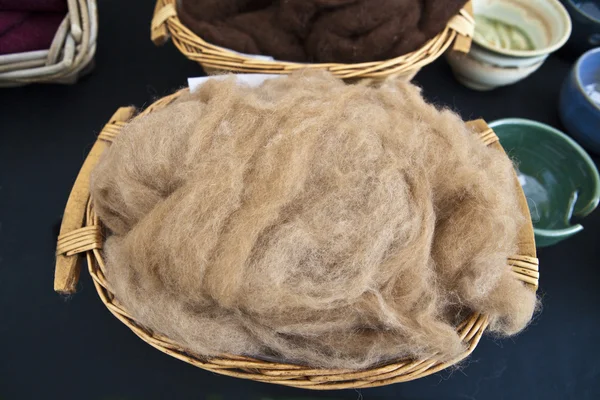 Natural wool fleece. — Stock Photo, Image