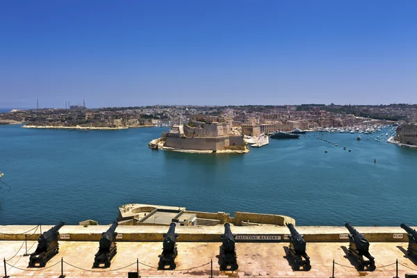 Grand harbour, Valletta, Málta. — Stock Fotó