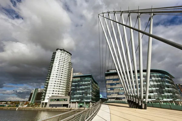 Angliai Manchesterben mediacityuk. — Stock Fotó