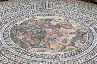 arkeolojik helenistic ve kato Pafos, Kıbrıs'ın Roma sitesinde.