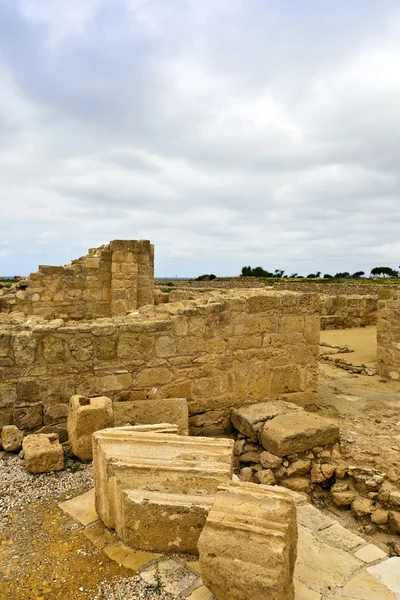 Helenistic archeologiczne i miejscu rzymskiej w Pafos na Cyprze. — Zdjęcie stockowe