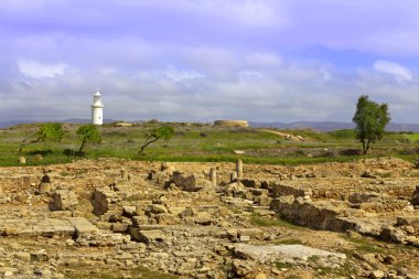 arkeolojik helenistic ve kato Pafos, Kıbrıs'ın Roma sitesinde.