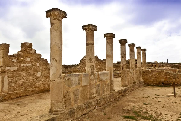 Archeologické helénistická a římská lokalita v kato paphos na Kypru. — Stock fotografie