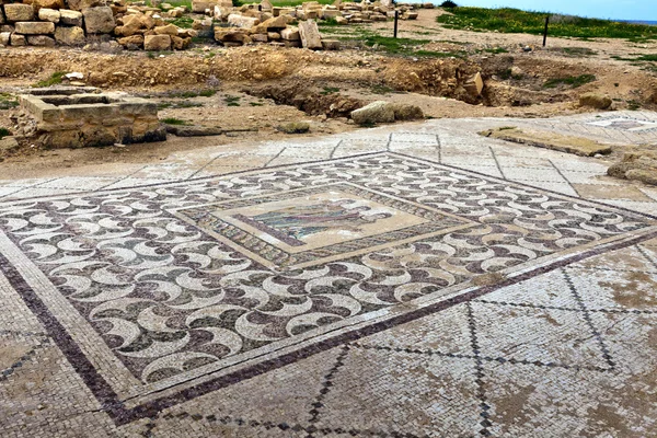 Sítio arqueológico helenístico e romano em Kato Paphos, Chipre . — Fotografia de Stock