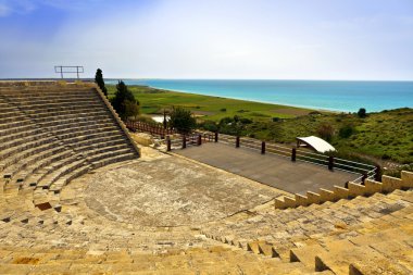 Ancient Roman theatre near Limassol, Cyprus. clipart