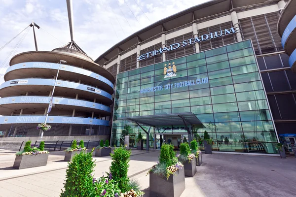 Manchester city stadion. — Stockfoto