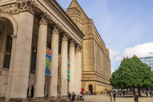 Manchester Regno Unito Ottobre 2021 Edifici Storici Della Central Library — Foto Stock