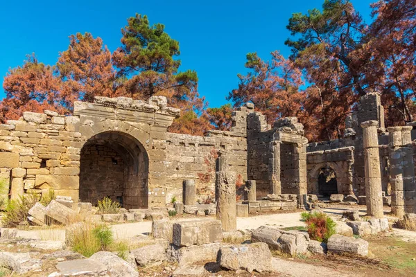 Die Feinen Griechisch Römischen Überreste Der Stadt Seleucia Auch Seleukia — Stockfoto
