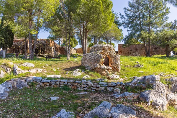 Fortaleza Interior Del Castillo Medieval Alanya Costa Mediterránea Turquía Meridional — Foto de Stock