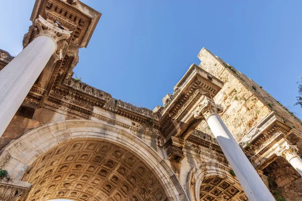 Historic Hadrian Gate Old City Antalya Turkey — Stock Photo, Image