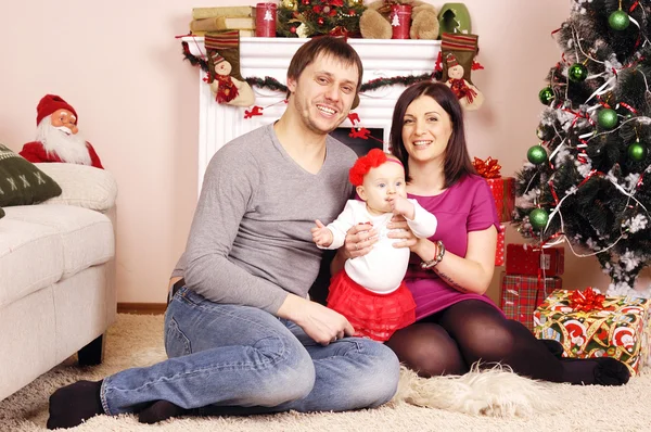 Crăciun fericit familie — Fotografie, imagine de stoc