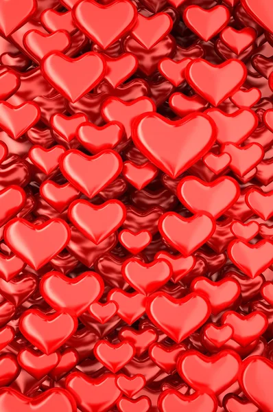 3d hearts background — Stock Photo, Image